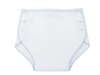 DIAPER COVER - WHITE AND BLUE