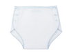 BUTTON DIAPER COVER - WHITE