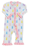 GIRLS BUNNY FOOTLESS WITH RUFFLE