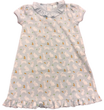 RUFFLE NECK BUNNY GOWN