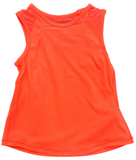 ACTIVE MESH NEON ORANGE TANK TOP