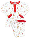 GIRLS SANTA PUPPY PAJAMA SET