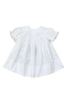 LULU BEBE EMMA CROSS SMOCKED BISHOP DRESS