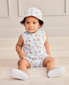 SHARK GRINS SLEEVELESS PLAYSUIT