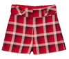 GIRLS PLAID BERMUDA SHORTS