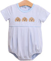 PUPPY TRIO EMBROIDERED BUBBLE