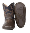 FRISCO CHOCOLATE AND NAVY BLUE BOOTS