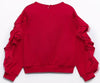GIRLS SWEATSHIRT WITH TULLE RUFFLE