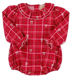 LONG SLEEVE RAMONA RUFFLE BUBBLE - TORRINGTON TARTAN WITH PALMETTO PEARL