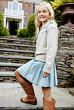 PARSON PLEATED SKIRT - OLD GREENWICH GREEN CORDUROY