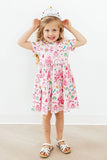 PRINCESS AND THE FROGGIE SHORT SLEEVE POCKET TWIRL DRESS