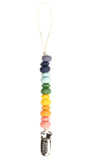 RAINBOW MULTI PACIFIER CLIP