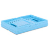 BLUE FOLDABLE STORAGE CRATE