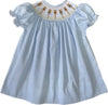 LULU BEBE SMOCKED BUNNY BISHOP DRESS