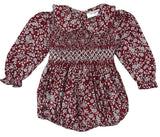 VINTAGE CRANBERRY SMOCKED WAIST BUBBLE