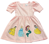 LIGHT PINK SHORTSLEEVE PRINCESS DRESS