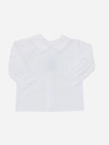 LULU BEBE WHITE LONG SLEEVE COLLAR SHIRT