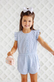 MARION ROSE ROMPER - BUCKHEAD BLUE EYELET