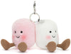 PAIR OF MARSHMALLOWS BAG CHARM