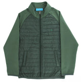 QUILTED BOMBER JACKET - GREEN