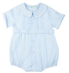 BELTED BUBBLE WITH FANCY COLLAR - LIGHT BLUE