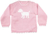DOG KNIT SWEATER IN PINK