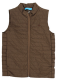 QUILTED VEST - CHESTNUT