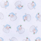 SANTA BABY LONG PAJAMAS - LIGHT BLUE