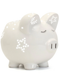 NIGHT LIGHT PIGGY BANK - WHITE