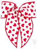 KING HEART PRINTED BOWTIE WITH TWISTED WRAP AND WHIMSY TAILS
