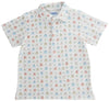 PUMPKIN PRINT POLO SHIRT