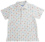 PUMPKIN PRINT POLO SHIRT