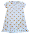LSU TIGER ALLOVER PRINT GOWN