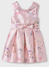 STAMP FLORAL MIKADO DRESS