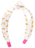 BACK TO SCHOOL PENCIL PRINT KNOT HEADBAND
