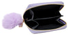 SHINY HEART PATCH WALLET - PURPLE