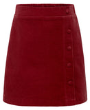REESE SKIRT - RED CORDUROY