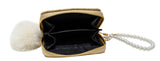 SPARKLE PEARL STRAP WALLET - GOLD