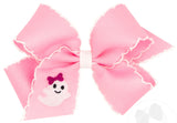KING HALLOWEEN GHOST EMBROIDERED MOONSTITCH HAIR BOW