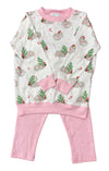 CHRISTMAS HIPPO LONG SLEEVE GIRLS CREW NECK WITH JOGGERS