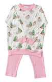 CHRISTMAS HIPPO LONG SLEEVE GIRLS CREW NECK WITH JOGGERS