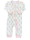 BUNNY PRINT FOOTLESS PAJAMAS