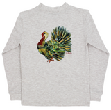 LONG SLEEVE LOGO TEE - TURKEY OATMEAL