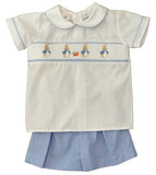 DREW PETER RABBIT SMOCKED SHORT SET
