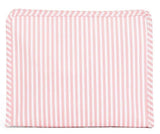 ROADIE LARGE ZIP POUCH - PIMLICO STRIPE DUSTY ROSE