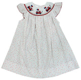 PATRIOTIC WAGON SMOCKED BISHOP DRESS