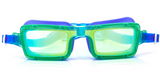 SWIM GOGGLES - GREEN AND BLUE