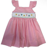 BUTTERFLY SMOCKED WAIST FLUTTER DRESS