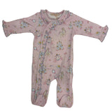 CASTLE MAGIC PRINTED PIMA FOOTIE WITH RUFFLES