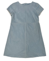 LIGHT BLUE MAJESTIC CORDUROY DRESS